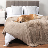 PetAmi Waterproof Dog Blanket for Large Dog, Queen Size Calming Pet Blanket Couch Cover Protector, Sherpa Faux Fur Cat Throw for