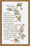 Janlynn Counted Cross Stitch Kit, The Lords Prayer, Blue, By the yard