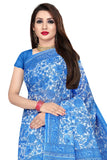 Tamaira Fashion Womens Plain Weave Pure Cotton Saree Without Blouse Piece(Ab18_Blue)