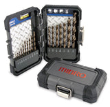 MIBRO 492470 Cobalt Metal Master Drill Bit Set, 1/6in. to 3/8in., 17 Pieces