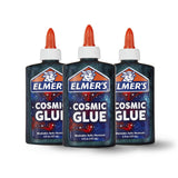 Elmers Cosmic Liquid Glue, Makes Slime That Shimmers, Teal and Purple Colors, 5 oz., 3 Count