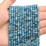 BONNY BOXX 1 Strand (150PCs) Natural 2 * 4mm Apatite Rondelle Beads, Natural Abacus Disk Stone Beads Loose Spacer Gemstone for D