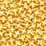 BERMRO 300pcs Cross Beads 12 * 16mm Golden Cross Beads Crosses Spacer Bead Bulk for DIY Crafting Necklace Bracelet Jewelry Makin
