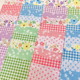 42Pcs 9.8 x 9.8 Cotton Fabric DIY Making Supplies Quilting Patchwork Fabric Fat Quarter Bundles DIY for Quilting Cotton Patchwor