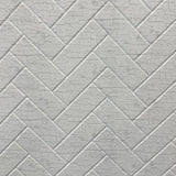 From Plain To Beautiful In Hours 129 Herringbone PVC 2' x 8' Glue-up Backsplash Panels (Covers / 32 sq.ft), Distressed White, 2