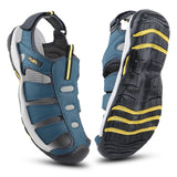 FUEL Soldier-11 Fisherman Sandals for Men Comfortable, Breathable & Flexible Stylish Casual Sandals with Protective Bump Toe for Outdoor & Sports (Navy-9UK)