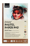Brustro Artists Pastel Paper Pad Of 24 Sheets (160 Gsm), Colour Earth Tones, Size 3.5X5.5