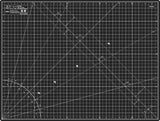 Elan Cutting Mat A2 Black & Taupe, Self Healing Cutting Mat 18x24 Inch, 5-Ply Craft Board Black, Hobby Board for Crafts 18x24 In