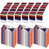 Newwiee 54 Pcs Mexican Stretch Chair Sashes with Table Runners, Cinco De Mayo Chair Bows Sashes Fringe Table Runner for Party We