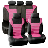FH Group Car Seat Covers Full Set 3D Air Mesh - Universal Fit, Automotive Seat Covers, Low Back Seat Cover, Airbag Compatible,Sp