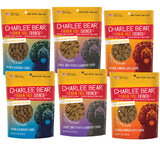 Charlee Bear Dog Training Treats for Small, Medium & Large Breeds, Crunchy Low Calorie Grain Free Dog Treats, USA Made, Three Fl