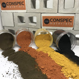 Conspec 8-oz. MIXED COLORS Powdered Color for Concrete, Cement, Mortar, Grout, Plaster Brown, Deep Black, Yellow, Terracotta, Co