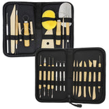 U.S. Art Supply 26Piece Pottery & Clay Sculpting Tool Sets with Canvas Cases