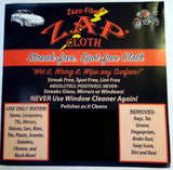 ZAP Cloth Streak Free Cleaning Cloth 2Pack
