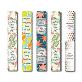woopme Just One More Chapter Quotes Bookmark Magnetic for Students Book Lovers Readers Gift Magnetic Page Clips Folding 5 PCs