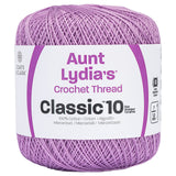 Coats Crochet Aunt Lydias Crochet, Cotton Classic Size 10, Wood Violet (154-495)