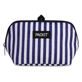 PackIt Freezable Snack Bag, Seaside Stripe, Built with ECOFREEZE Technology, Collapsible, Reusable, Zip Closure, Designed For Ke