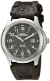 Timex Mens T40091 Expedition Metal Field Black/Brown Nylon/Leather Strap Watch