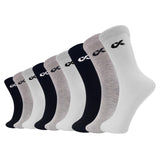 Xjarvis Texas Premium Socks For Men'S Solid Calf Crew Combed Cotton Full Length Formal Official Socks For All Season Odour Free & Breathable Comfort Free Size (White/Grey/Black),Black, Grey, White,,B0C5R8X5YW