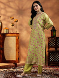 Libas Women'S Silk Blend Kurta Set (48854 Green L