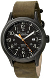 Timex Men'S 'Expedition Scout' Quartz Brass And Leather Casual Watch, Color:Green (Model: Twc0083009J)