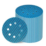 Orbital Sander Sandpaper 5 Inch 8 Hole Sanding Disc Hook and Loop Pads Sand Paper 80 Grit for Wood Metal 70 PCS Blue Aluminum Ox