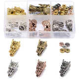 AD BEADS 75 Pieces in 5 Colors 25 Pieces Dragon1 Heads Beads Plus Matching 50 Pieces Double Heishi Spacers Connector Charm Beads
