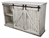 American Heartland Mfg. 68 Tall Quaint Tv Stand, Rustic Dela Verria