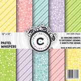 Craftastique Pastel Whispers Scrapbooking Paperpack (20 Sheets | 250 Gsm) (12 X 12 Inches) | Decorative Pattern Paper For Art An