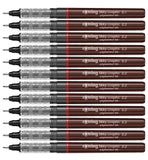 Rotring Tikky Graphic Pigment Liner 0.2 mm Black, 12 Pens