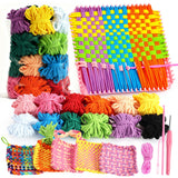 PP OPOUNT Weaving Loom for Kids, 7.3 Potholder Loom Kit with 432 Craft Loops in 12 Colors, Weaving Loom Kit, DIY Art & Craft Kit