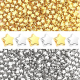 Augshy 700Pcs Star Spacer Beads - 6mm Silver & Gold for Crafts, Jewelry Making, Birthday Party, Friendship & Hair Beads