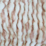 Plutus White Pink Snow Chinchilla Faux Fur Luxury Throw Blanket 114In X 120In