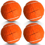 HPWFHPLF Precut Tennis Balls, 4PCS Walker Glide Balls, Heavy Duty Long Lasting Felt Pads for Furniture Legs and Floor Protection