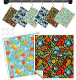 Miss Adola Kitchen Swedish Dishcloths with Hooks 6 Pack Reusable Dish Cloths for Washing Dishes Fast Drying Cute Fun Swedish D