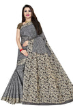 TAMAIRA FASHION Womens Plain Weave Pure Cotton Saree Without Blouse Piece (AB16_Grey)