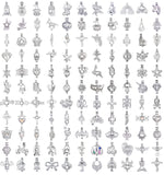 40pcs Mix Stainless Steel Tones Alloy Bead Cage Pendant Wish Lava Pearls Stones Perfume Essential Oils Scent Diffusing Locket Pe