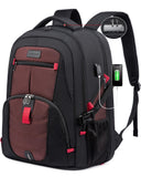 LOVEVOOK Travel Backpack for Men 17inch Large Work Backpack for Men Large Capacity Lockable Mochilas para Hombres Waterproof Com
