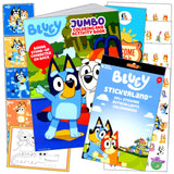 Bluey Coloring Activity Set with Bluey Stickers, Coloring Book, Reward Sticker Set, and More