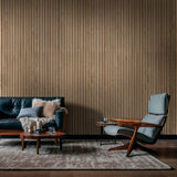 MSI 4-Pack Acoustic Wood Slat Wall Panels for Interior Decor, 3D Fluted Sound Absorbing Wood Paneling for Accent Wall Ceiling Ki