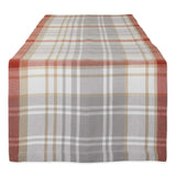 DII Thankful Autumn Collection Fall Tabletop Decoration, Table Runner, 14x108, Cozy Picnic Plaid