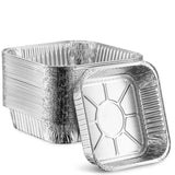 MontoPack 8Disposable Aluminum Foil Square Baking Pans | 8 x 8 Cake Pan Tin for Broiling, Toaster Oven, Meal Prep, Roasting,