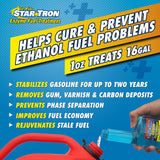 Star Brite Star Tron Enzyme Fuel Treatment Concentrate, 128 Fl. Oz. - Treats Up To 2,048 Gallons - Rejuvenate & Stabilize Old Ga