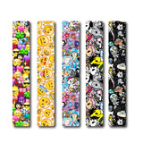 woopme 5 PCs Cartoon Theme Magnetic Bookmark for Students Kids Book Lovers Readers Gift Magnetic Page Clips Folding