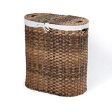 Seville Classics Premium Handwoven Portable Laundry Bin Basket with Carrying Handles, Household Storage for Clothes, Linens, She
