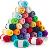 Timesetl Acrylic Wool Yarn Randomly Send Multicolored For Crochet And Knitting. 12 Pcs 200 Grams