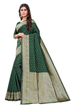 Sugathari Womens Banarasi Saree Pure Kanjivaram Silk Saree Soft New Ladies 2023 Design Wear Pattu Sarees Latest Cotton Party Sari Collections With Blouse Piece For Wedding Sadi (Sam Pari-113 Green) Green Free Size Traditional Party Wear Saree
