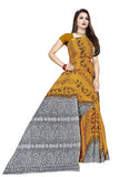 Tamaira Fashion Womens Plain Weave Pure Cotton Saree Without Blouse Piece (Ab11_Mustard)