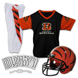 Franklin Sports Cincinnati Bengals Kids Football Uniform Set - NFL Youth Football Costume for Boys & Girls - Set Includes Helmet
