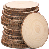 Tioncy 20 Pcs Wood Slices for Centerpieces Round Unfinished Wood Centerpieces for Tables Natural Wooden Circle for DIY Crafts Ru